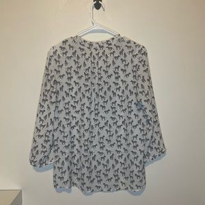 Lightweight zebra blouse